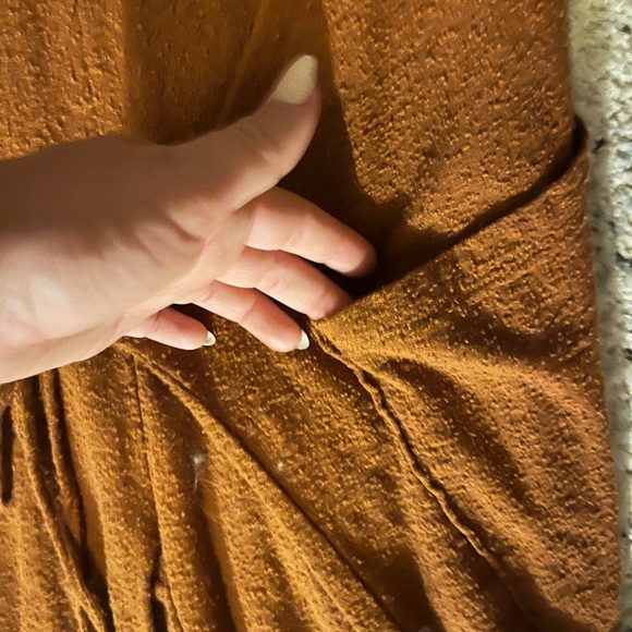 Free People Burnt Orange Wrap Jumpsuit/Cover Up - Picture 3 of 4